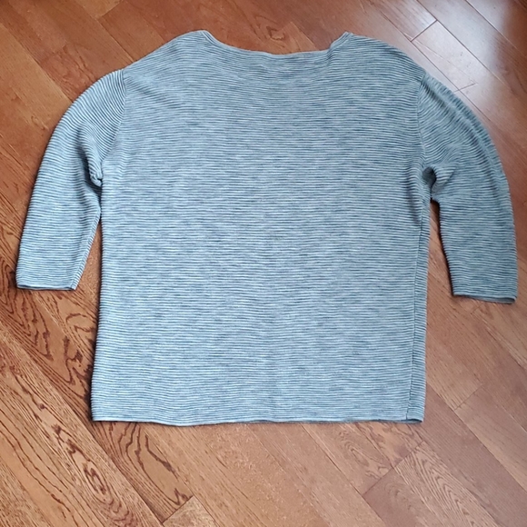 Wilfred Grey Ribbed 3/4 Sleeve Sweater Sz. S - Picture 2 of 4